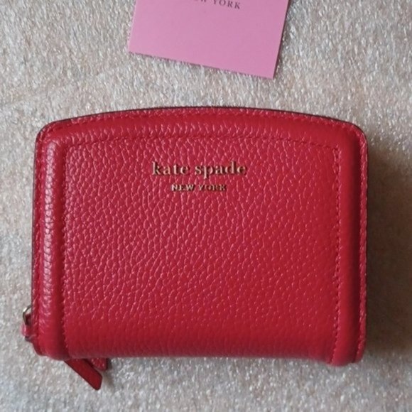 kate spade Handbags - NWT Kate Spade Knott Small Compact Wallet - Red